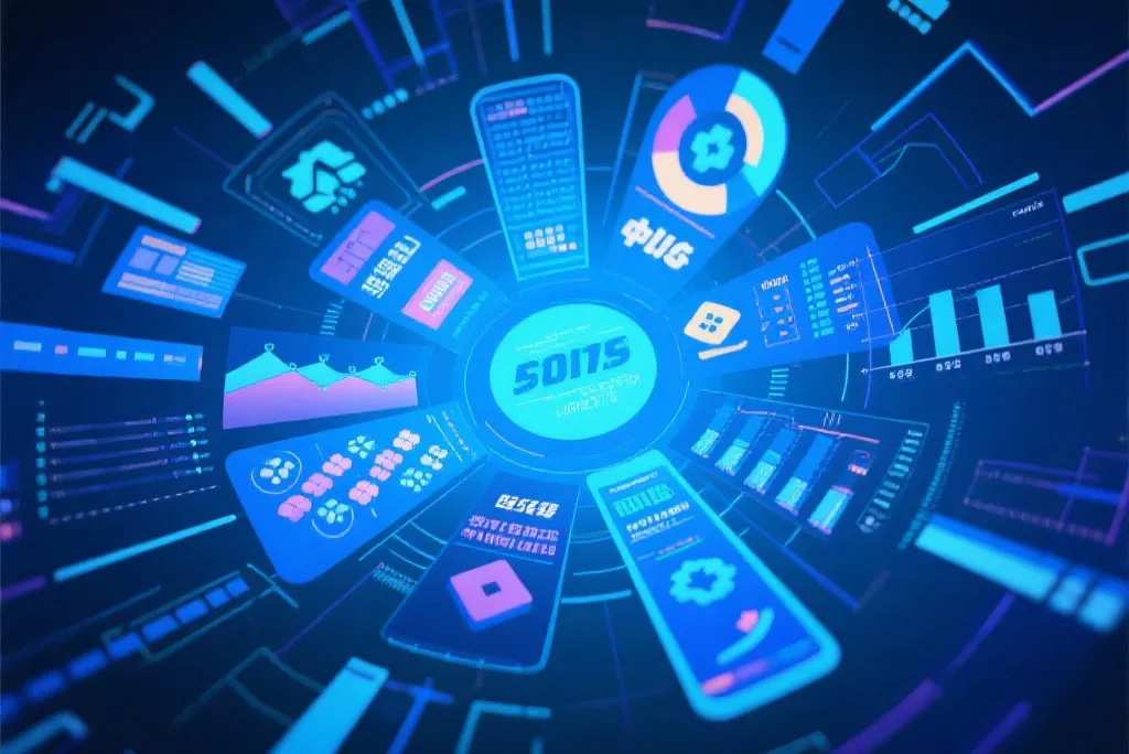 多样化数字彩票界面与数据可视化